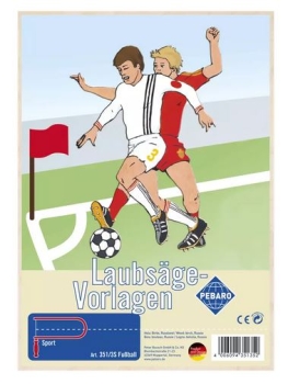 PEBARO Laubsägevorlage, Fussball